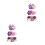 6Pièces Épingles Fleurs Violet Pour Maison 8
