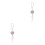 2Pièces Accessoire Suspendu Camélia Cristal Rose Décoratif 4