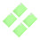 4Pièces Plastique Vert Pour Stockage Peintures Diamant 8