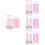 4Ensembles Marqueurs Rose Plastique Pour Positionnement 7