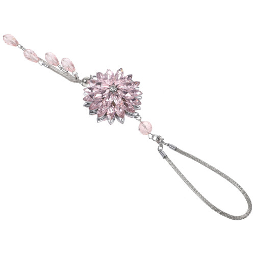 2Pièces Accessoire Suspendu Camélia Cristal Rose Décoratif 1