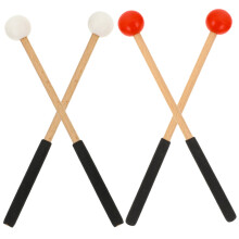10Paires Maillets Percussion Universels En Bois Et Caoutchouc Colorés