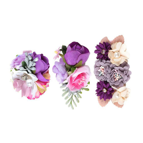 6Pièces Épingles Fleurs Violet Pour Maison 1