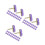 60Pièces Punaises Push Pins Décoratives Violet Pour Tableau Et Mur 8