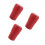 3Pièces Cendrier Moderne Rouge Auto Pbt ABS Antipoussière Compact 8