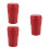 3Pièces Cendrier Moderne Rouge Auto Pbt ABS Antipoussière Compact 7