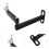 4Pièces Support Projecteur Mural Aluminium Noir Rotation Ajustable 11
