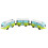 2Ensembles Jouet Train Alliage Vert Connectable Cadeau Enfants 2