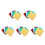 3000Pièces Aluminium Couleurs Assorties Sécurisés 6