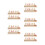 10Pièces Plaques ABS Décor Chat Cache Téléphone Parking 7