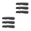 6Pièces Tire Lacets Noir PP Pliable Résistant 5
