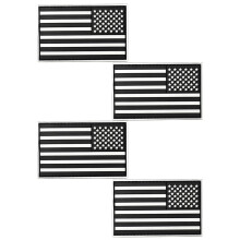 8Pièces Patches Nylon Réparations Vetements DIY Noir Autocollants
