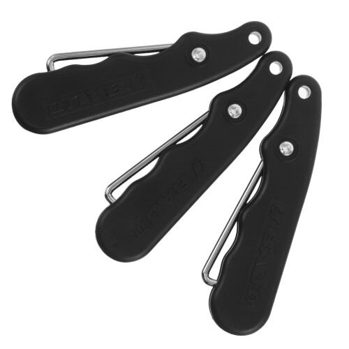 6Pièces Tire Lacets Noir PP Pliable Résistant 1