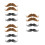 12Pièces Moustaches Barbes Fausses En Décorations Halloween 5