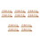 10Pièces Plaques ABS Décor Chat Cache Téléphone Parking 9