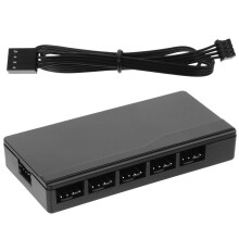 2Pièces Hub Ventilateur 4 Broches Pwm Noir Aimanté Pour Ordinateur