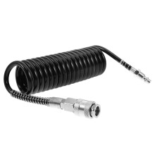 2Pcs Black PU Pneumatic Air Hose Couplings for Car Compressor System