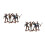 8Pièces Statues Cowboys Miniatures Colorées Pour Décor Table Western 7