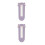 2Pièces Mesure Pied Bébé Violet Abs+tpr Règle Taille 4