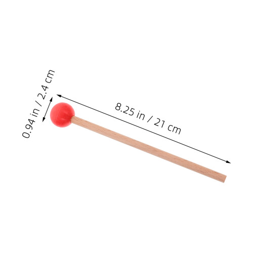 1Paire Accessoires Instrument Percussion Bois Caoutchouc 2