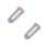 2Pièces Mesure Pied Bébé Violet Abs+tpr Règle Taille 3