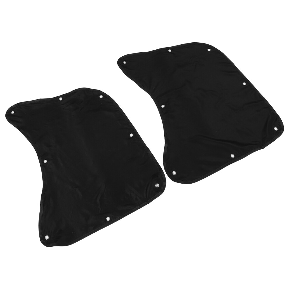 10Pcs Universal Car Curtains Side Window Heat Blocking Sunshade Black 3633982088161