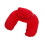 2Pcs Lightweight Inflatable U-Shape Neck Pillow Red for Camping Travel 1