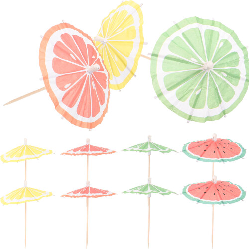 Raindrops Cocktail Picks Assorted Color 50pcs 3.9x3.5in