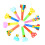 360Pcs Assorted Whistles Plastic Noise Makers for Parties 10