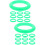 20Pcs Practical Green Plastic Fruit and Watermelon Display Ring Stands 9