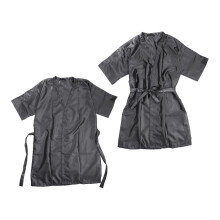 10Pcs Silver Bathrobe Gowns for Women and Men Salon Spa Client Wear