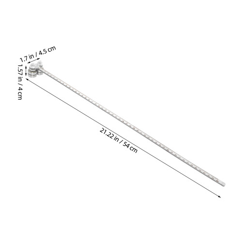 Silver Circular Saw Guide Track with Ruler for 1