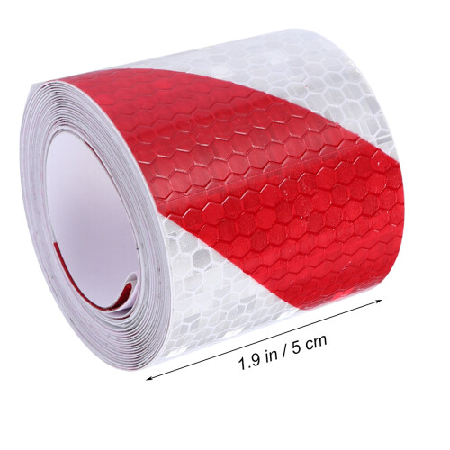 2Pcs Weatherproof Reflective Warning Tape Safety Sticker 1