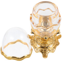 3Pcs Household Golden Toothpick Boxes Acrylic Dispenser