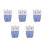 5Pièces Lingettes Bain En Double Usage Exfoliant 5
