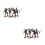 8Pièces Statues Cowboys Miniatures Colorées Pour Décor Table Western 6