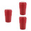 3Pièces Cendrier Moderne Rouge Auto Pbt ABS Antipoussière Compact 6