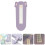 2Pièces Mesure Pied Bébé Violet Abs+tpr Règle Taille 10