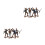 8Pièces Statues Cowboys Miniatures Colorées Pour Décor Table Western 5