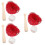 3Ensembles Miniature Kit Baseball Rouge ABS Ornements Maison 7