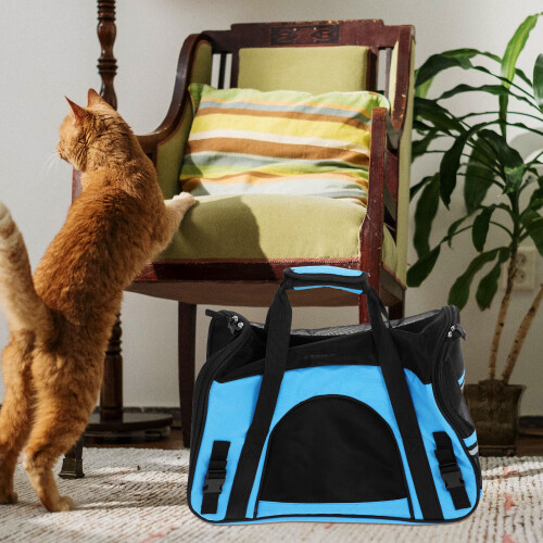 2Pièces Chat Respirant Durable Transport Extérieur 2