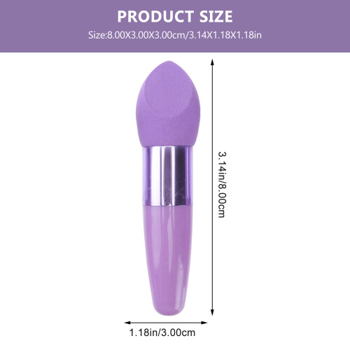 12Pcs Compact Purple Makeup Sponge Applicators for Face Powder 1