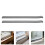 2Pcs Reusable Dark Grey Sponge Strip Home Insulation Window Protector 10