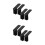 8Pcs Ergonomic Coffee Kettle Handles Heat-Resistant Black 8