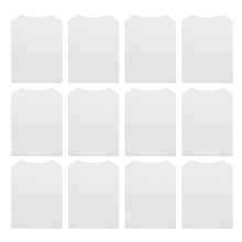 100Pcs White Cardboard T-Shirt Folding Inserts for Garment Packaging