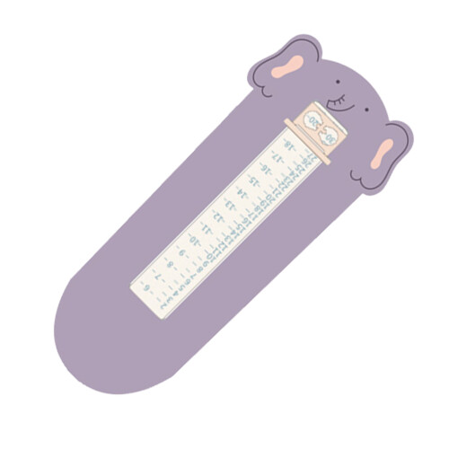 2Pièces Mesure Pied Bébé Violet Abs+tpr Règle Taille 1
