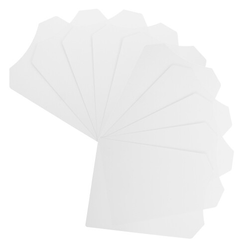 100Pcs White Cardboard T-Shirt Folding Inserts for Garment Packaging 1