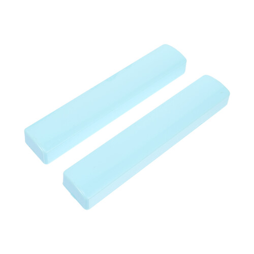 8Pcs Sky-Blue Plastic Paperweights for Desktop Decor and Study 1