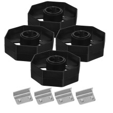 4Sets Plastic Tape Dispenser Replacement Cores Wheels for Desktop Use