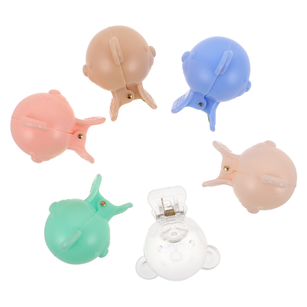 Ohphcall 18Pcs Cute Cartoon Toothbrush Travel Case Assorted Color Plastic Caps